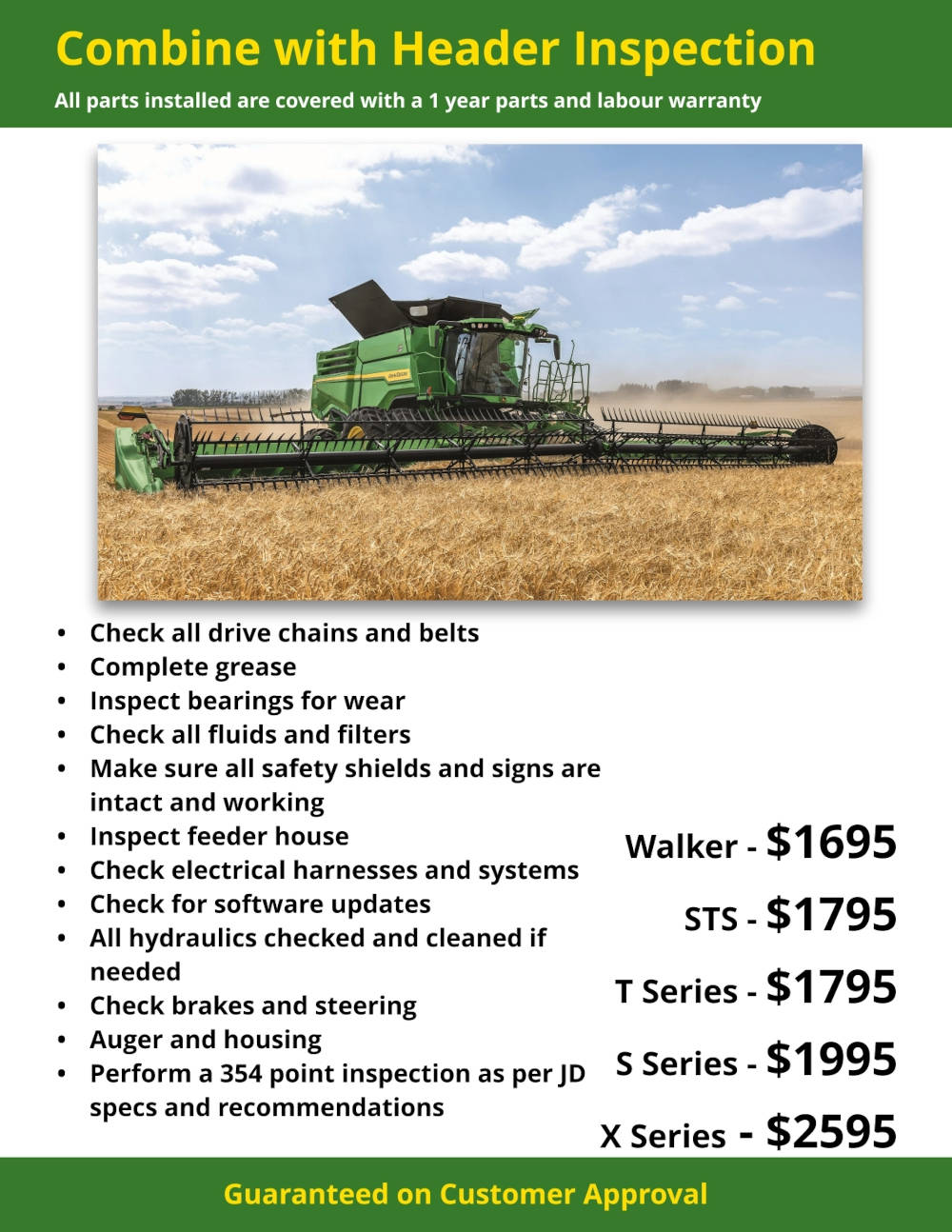 Combine With Header Inspection